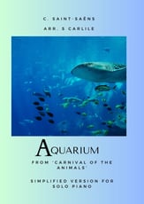 Aquarium (Simplified Piano Version) piano sheet music cover